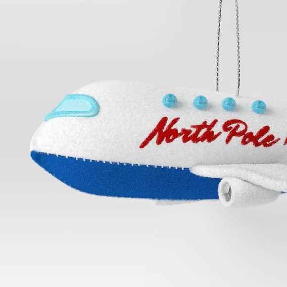 Christmas nwt North Pole Plane Ornament - Picture 3 of 3